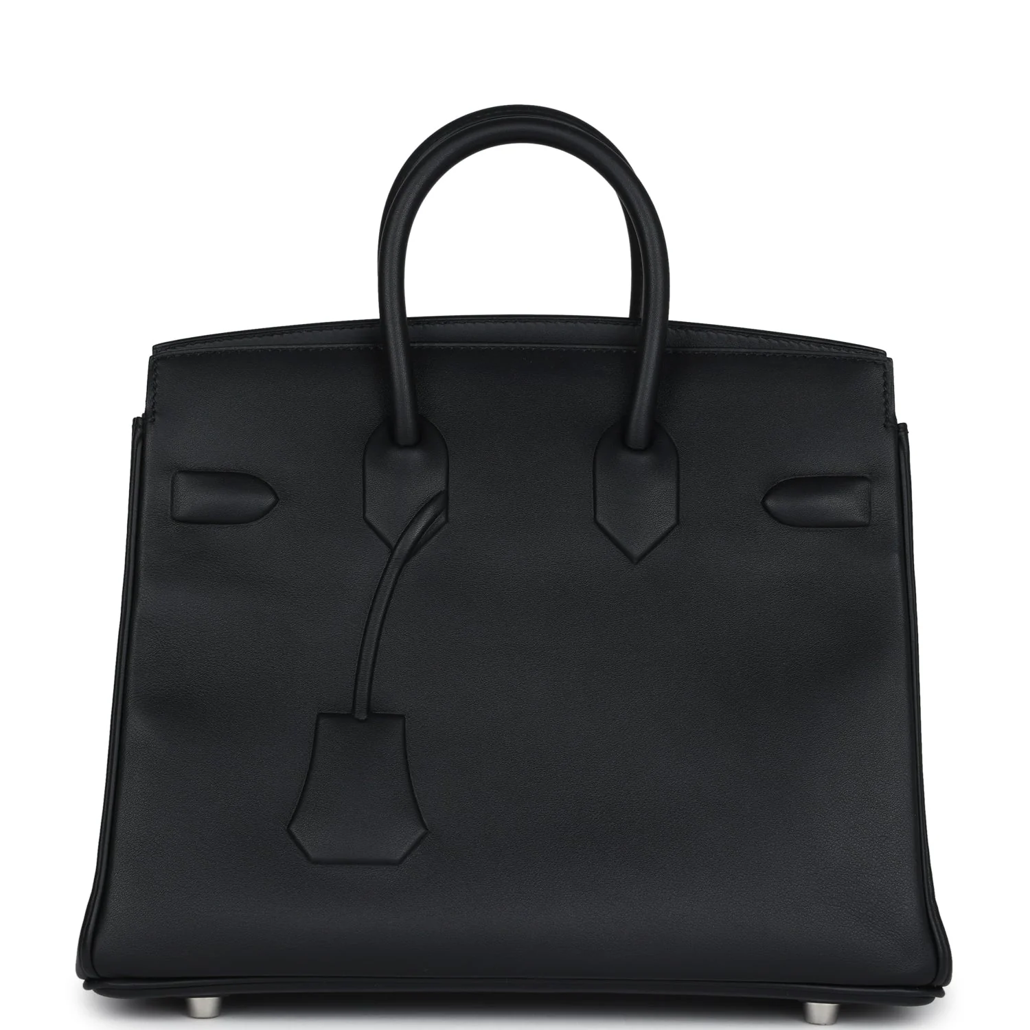 Replicate Hermes Birkin 25 Shadow Black Swift Palladium Hardware(1:1 replica)