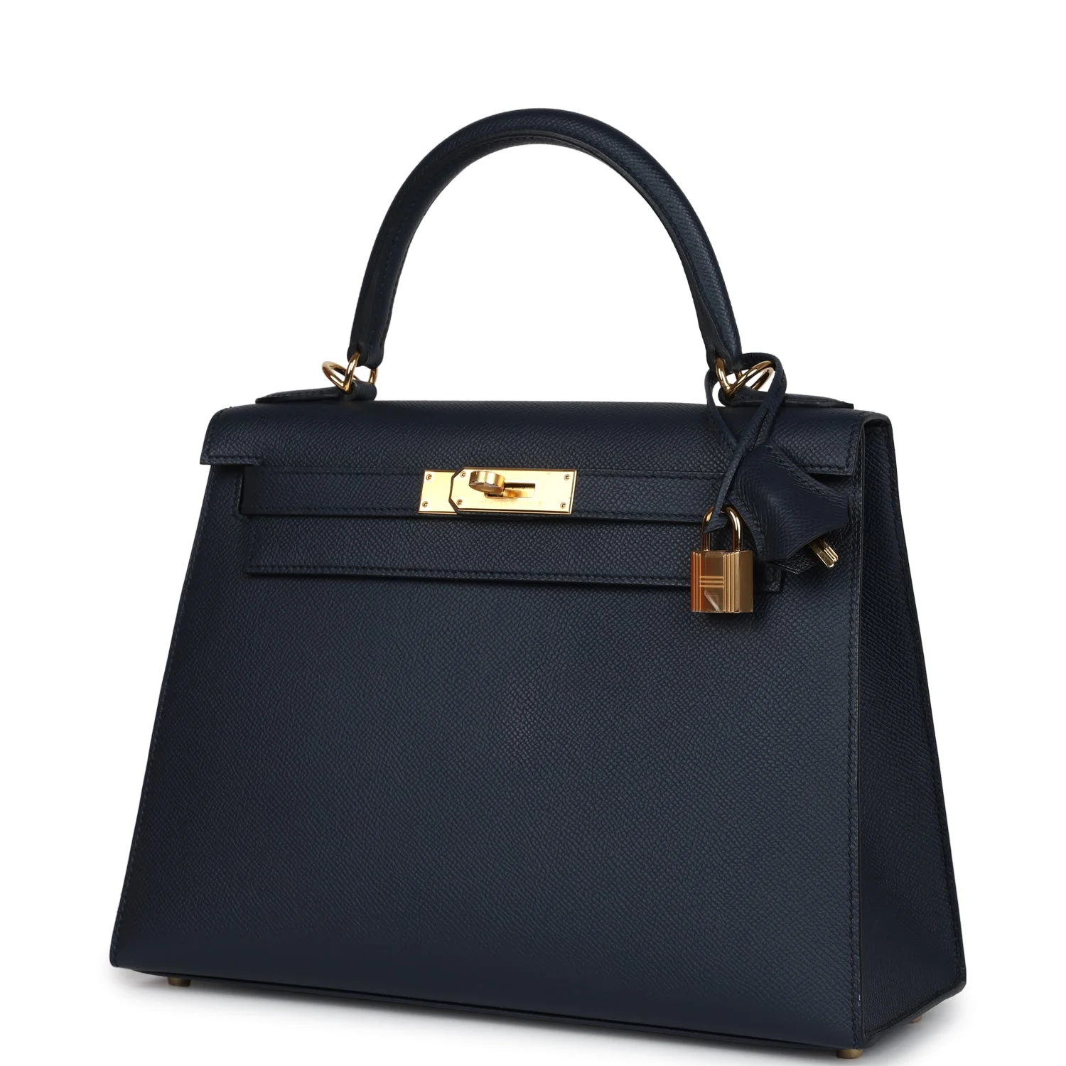 Replicate Hermes Kelly Sellier 28 Bleu Indigo Epsom Gold Hardware(1:1 replica)