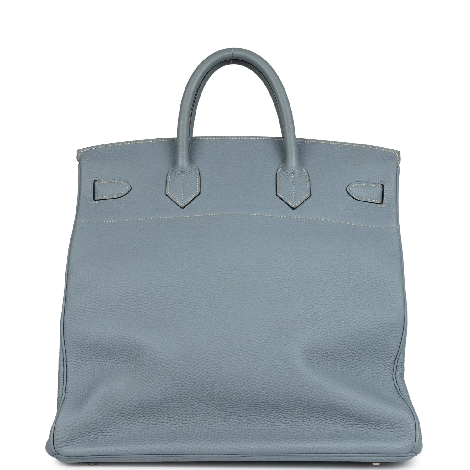 Replicate Hermes Birkin HAC 40 Bleu Lin Togo Palladium Hardware(1:1 replica)