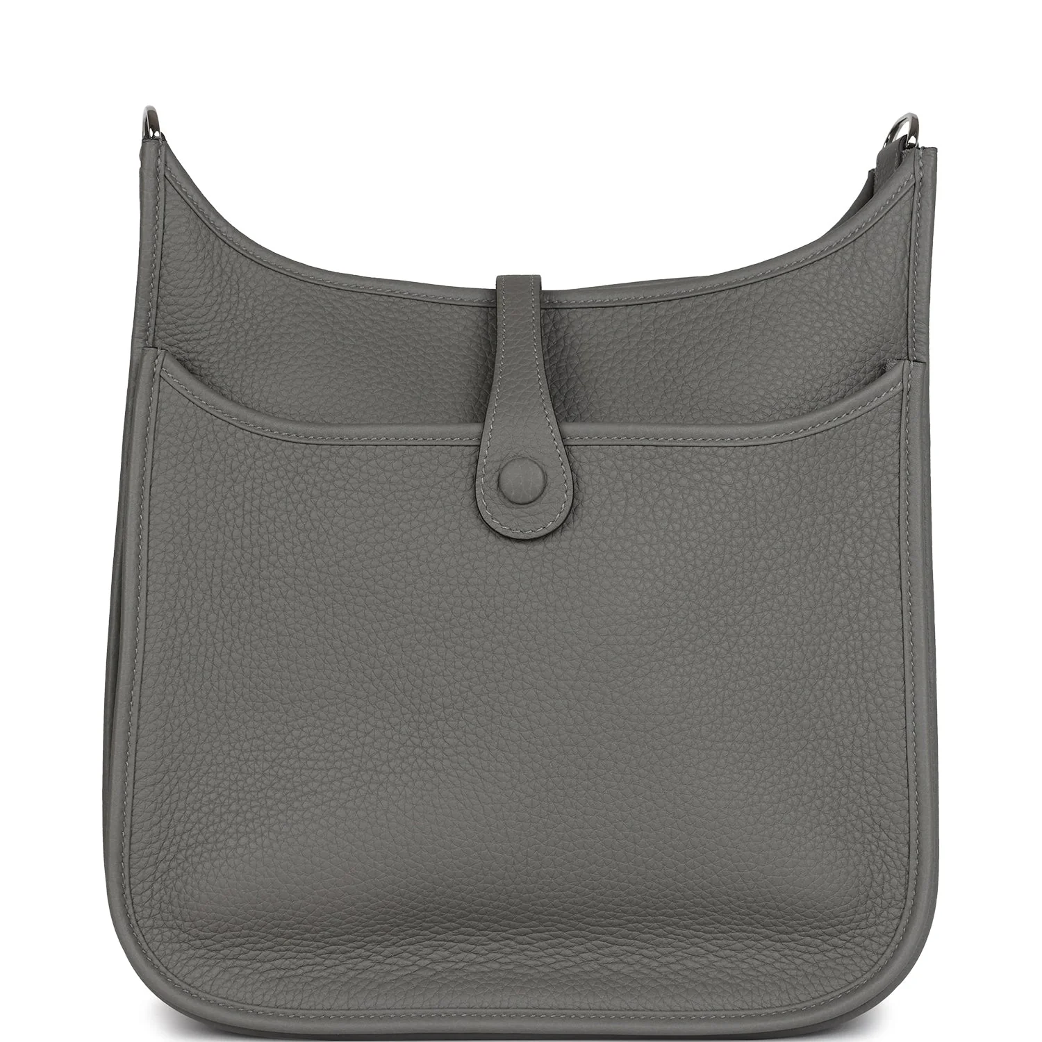 Replicate Hermes Evelyne III PM Gris Meyer Clemence Palladium Hardware(1:1 replica)