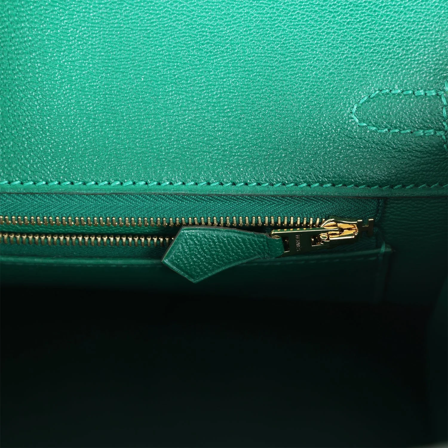 Replicate Hermes Birkin 25 Emerald Shiny Porosus Crocodile Gold Hardware(1:1 replica)