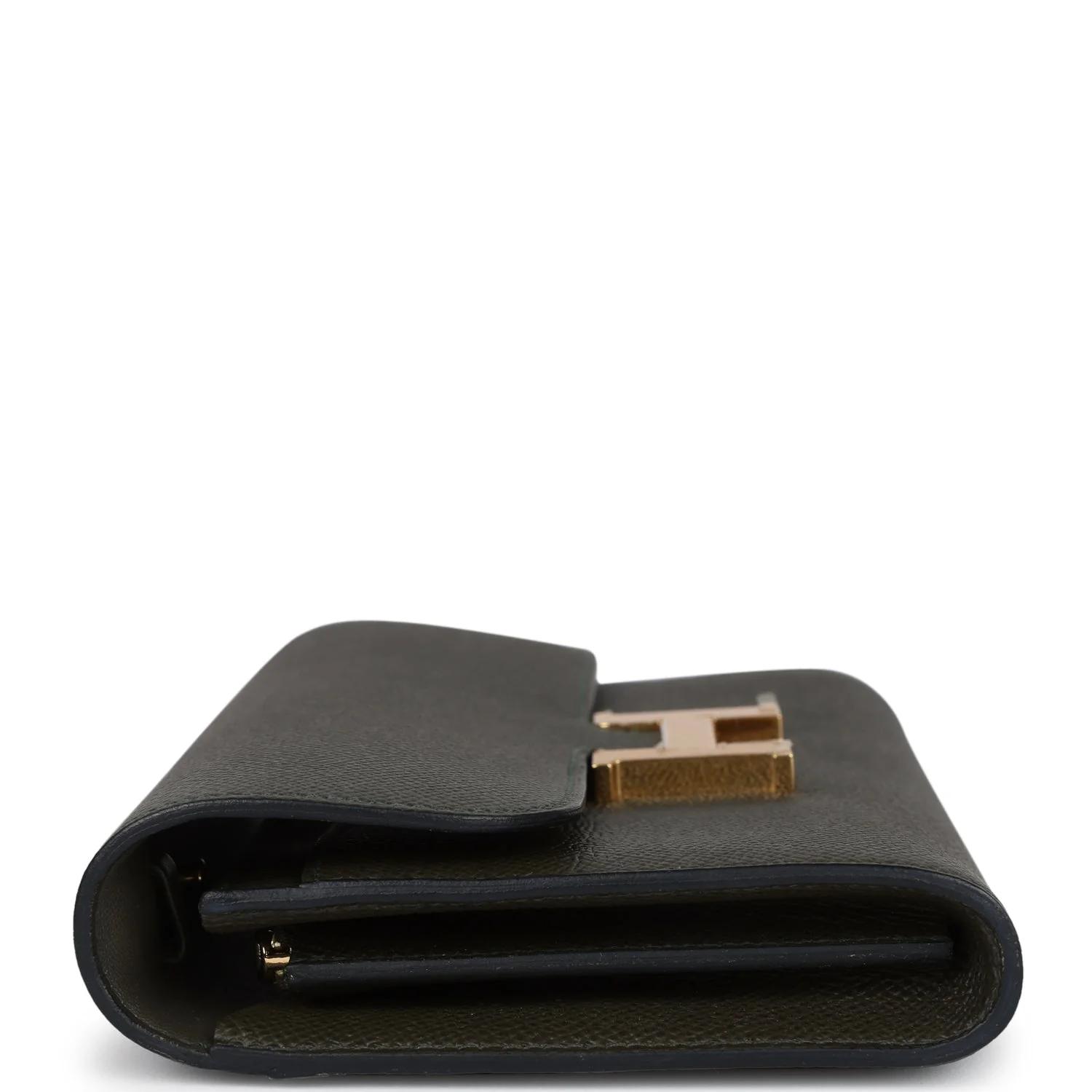 Replicate Hermes Constance Wallet To Go Vert De Gris Epsom Gold Hardware(1:1 replica)