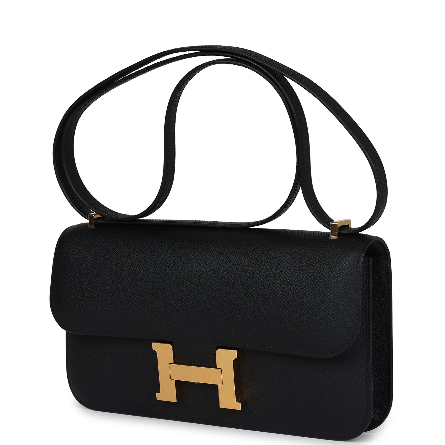 Replicate Hermes Constance Elan Black Epsom Gold Hardware(1:1 replica)