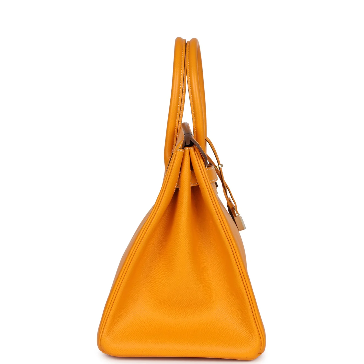 Replicate Hermes Birkin 35 Jaune D'or Candy Epsom Permabrass Hardware(1:1 replica)