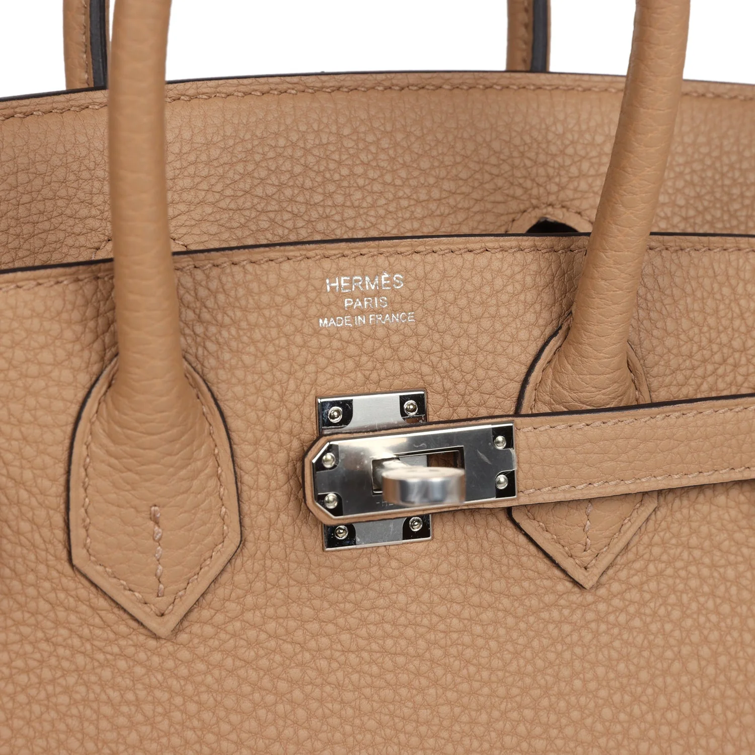 Replicate Hermes Birkin 25 Chai Togo Palladium Hardware(1:1 replica)