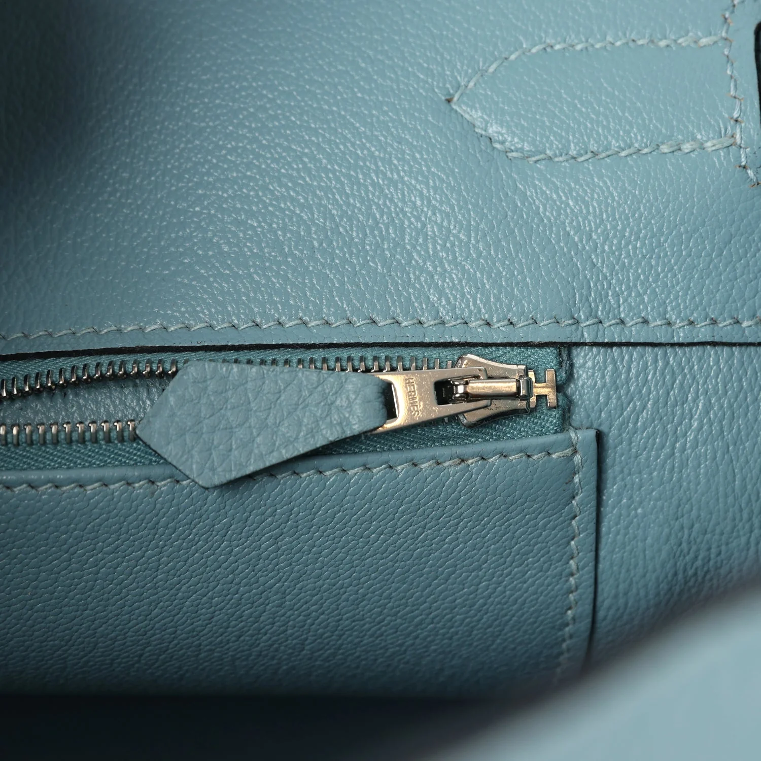 Replicate Hermes Birkin 35 Ciel Togo Palladium Hardware(1:1 replica)