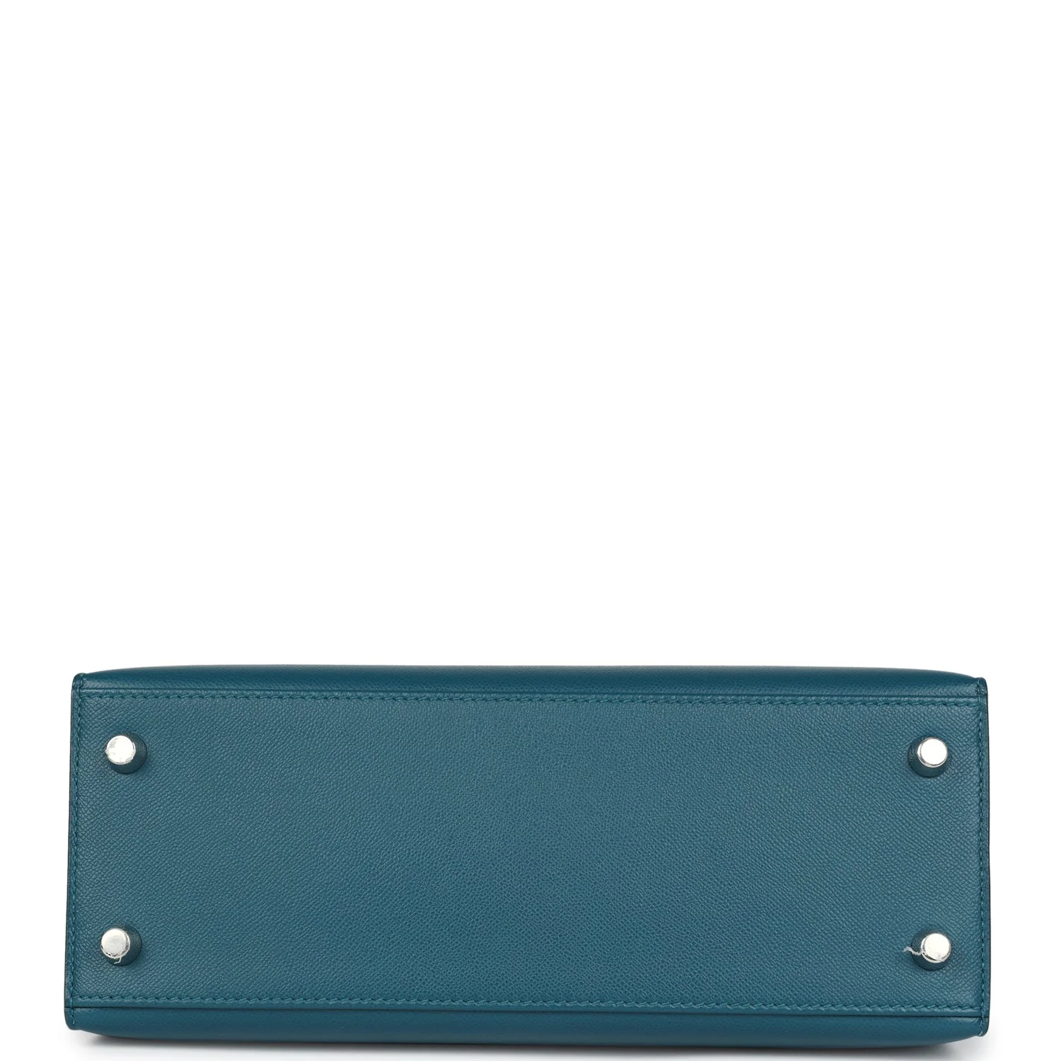 Replicate Hermes Kelly Sellier 25 Vert Bosphore Verso Madame Palladium Hardware(1:1 replica)