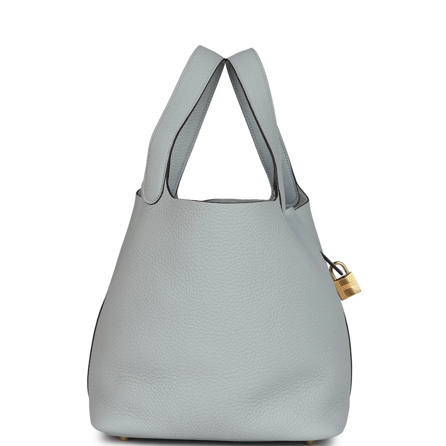 Replicate Hermes Picotin Lock 22 Bleu Glacier Clemence Gold Hardware(1:1 replica)