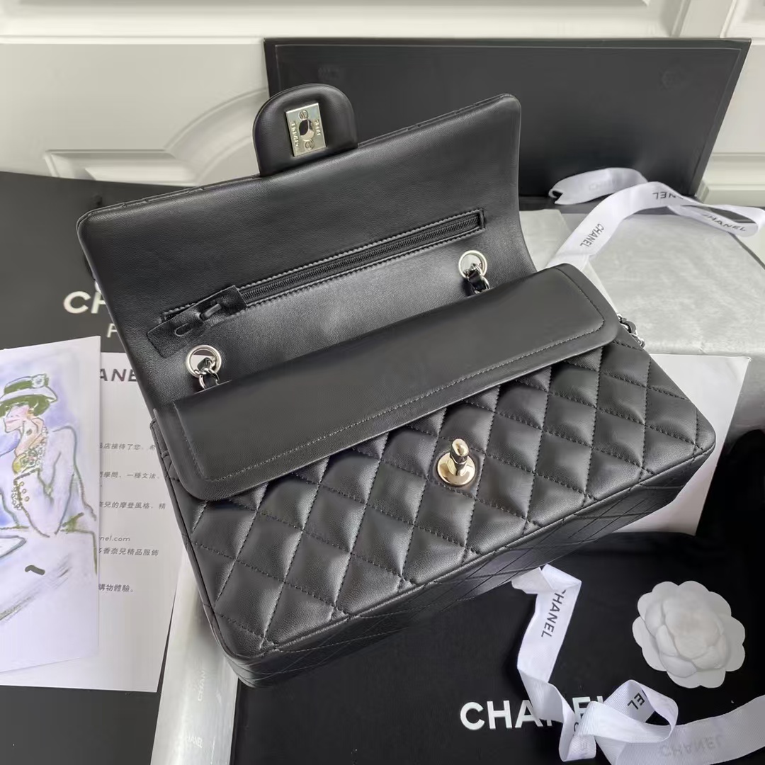 Replicate Chanel Classic 11.12 Handbag Silver Hardware(1:1 replica)