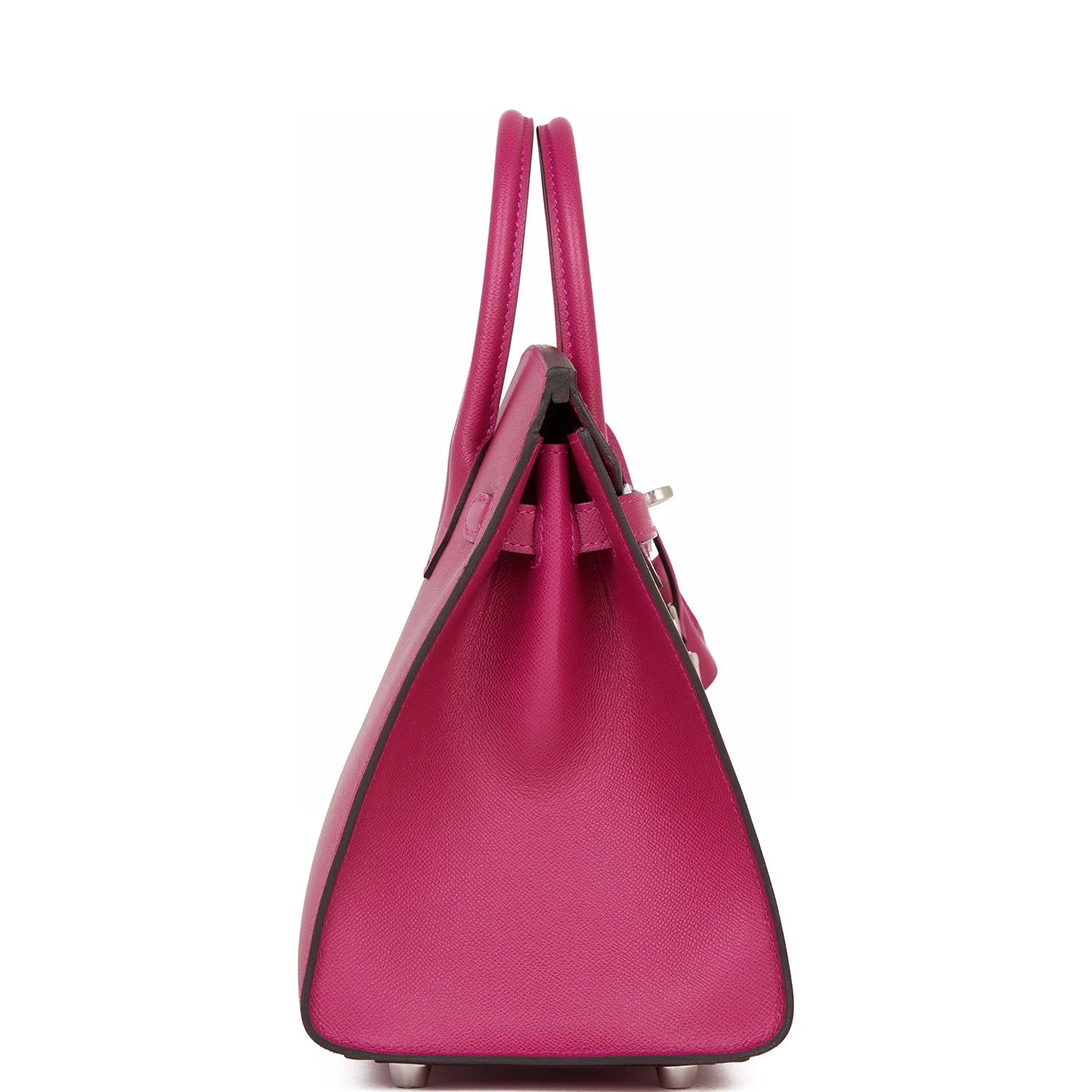 Replicate Hermes Birkin Sellier 25 Rose Pourpre Veau Madame Palladium Hardware(1:1 replica)