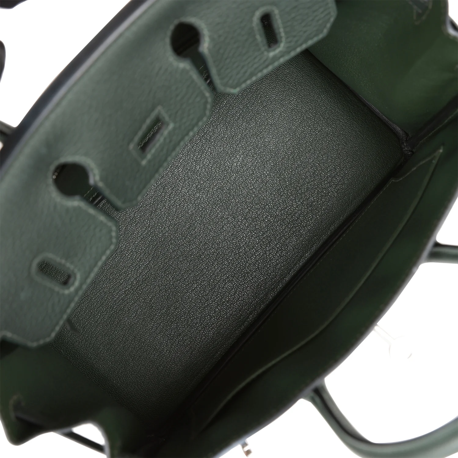 Replicate Hermes Birkin 25 Vert Fonce Togo Palladium Hardware(1:1 replica)