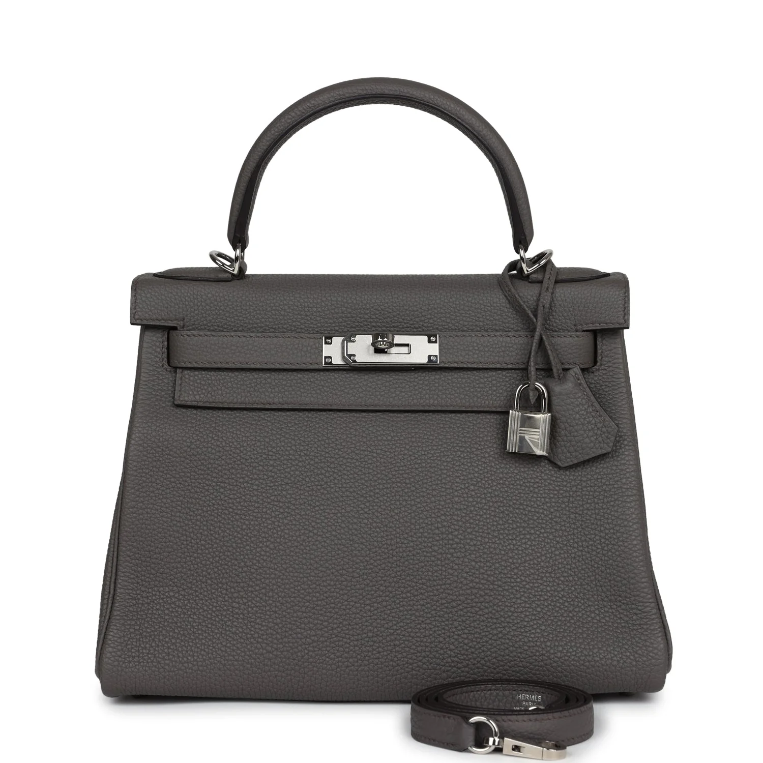 Replicate Hermes Kelly Retourne 28 Etain Togo Palladium Hardware(1:1 replica)