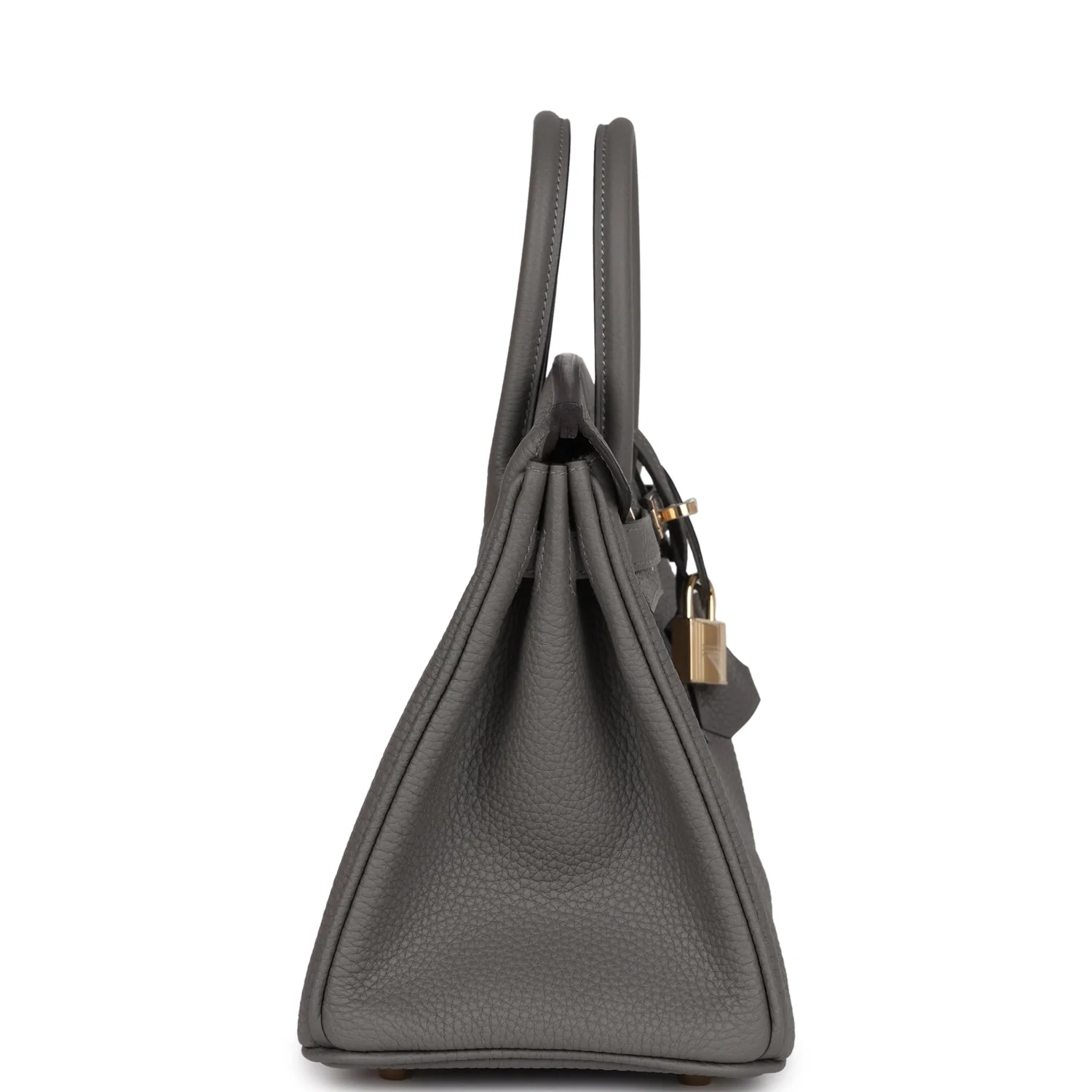 Replicate Hermes Birkin 25 Gris Meyer Togo Permabrass Hardware(1:1 replica)