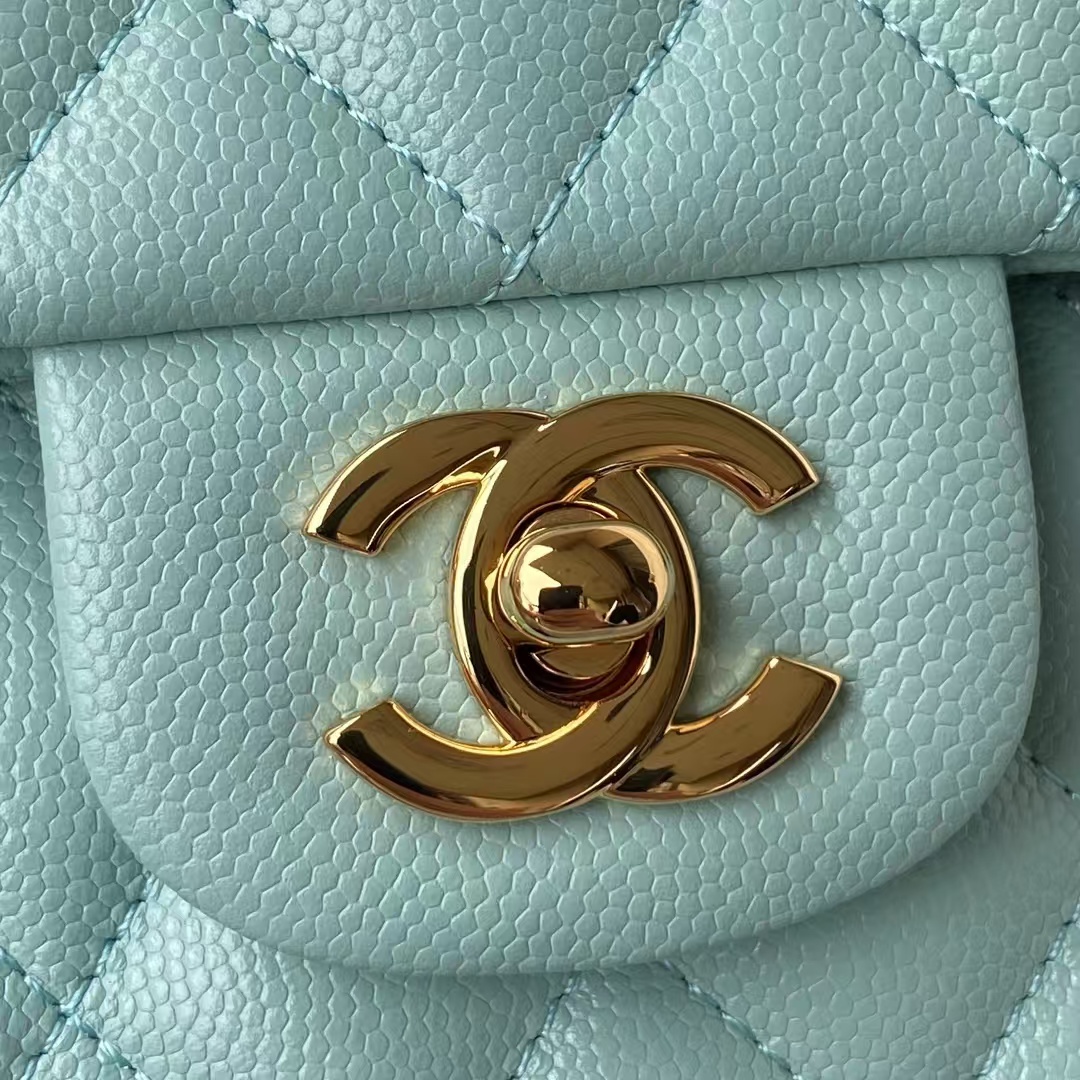Replicate Chanel Small Classic Handbag Caviar Gold Hardware(1:1 replica)