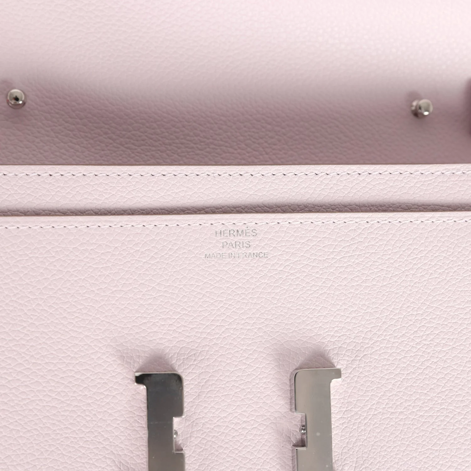 Replicate Hermes Constance Wallet To Go Mauve Pale Evercolor Palladium Hardware(1:1 replica)