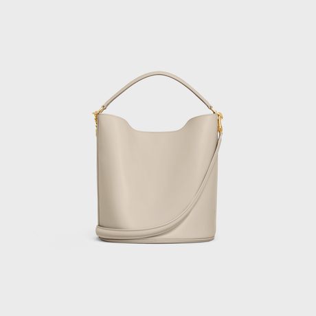 Replicate BUCKET 16 BAG IN SMOOTH CALFSKIN LIGHT STONE(1:1 replica)