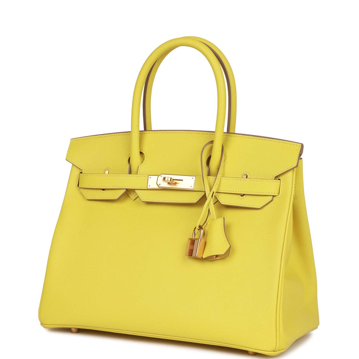 Replicate Hermes Birkin 30 Lime Epsom Gold Hardware(1:1 replica)