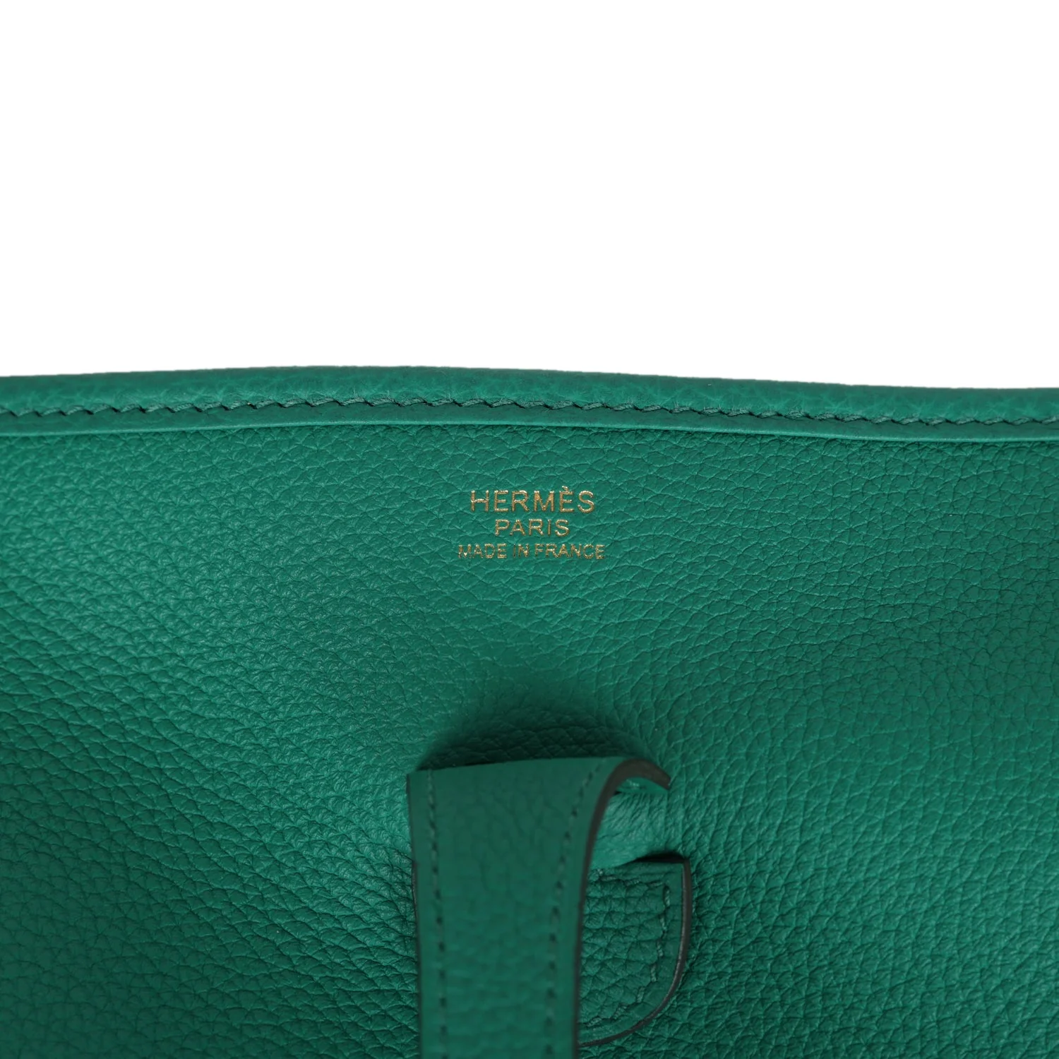 Replicate Hermes Evelyne III PM Vert Jade Clemence Gold Hardware(1:1 replica)