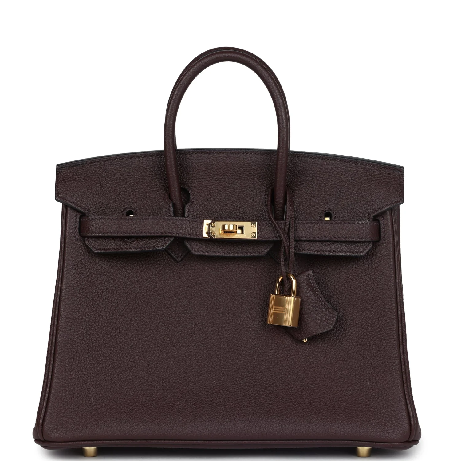 Replicate Hermes Birkin 25 Rouge Sellier Togo Gold Hardware(1:1 replica)