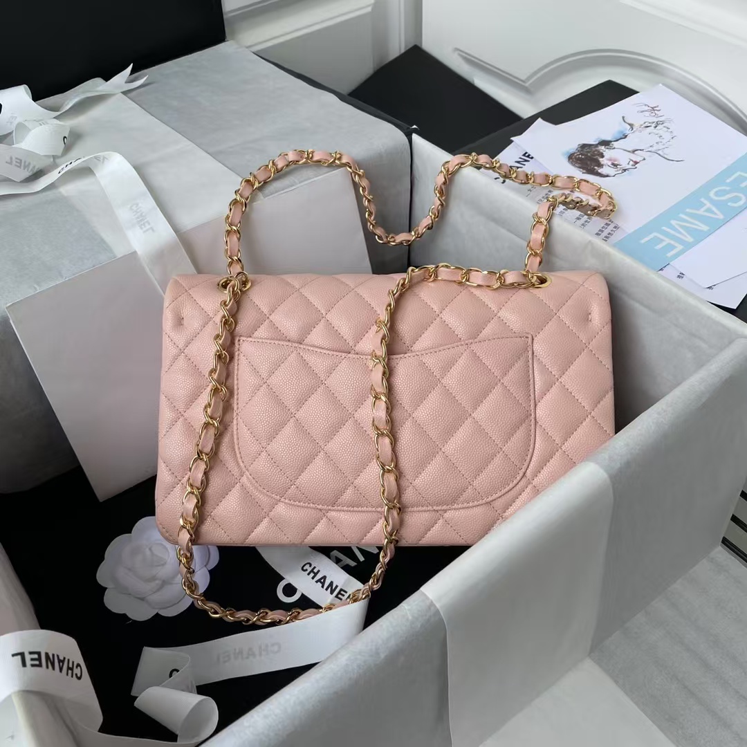 Replicate Chanel Classic 11.12 Handbag Caviar Gold Hardware(1:1 replica)