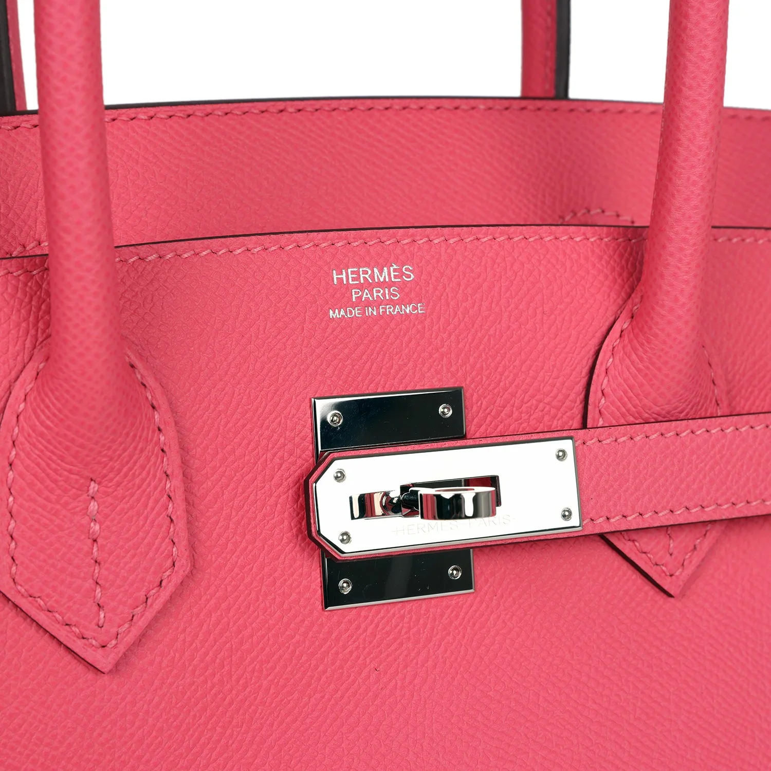 Replicate Hermes Birkin 30 Rose Azalee Epsom Palladium Hardware(1:1 replica)