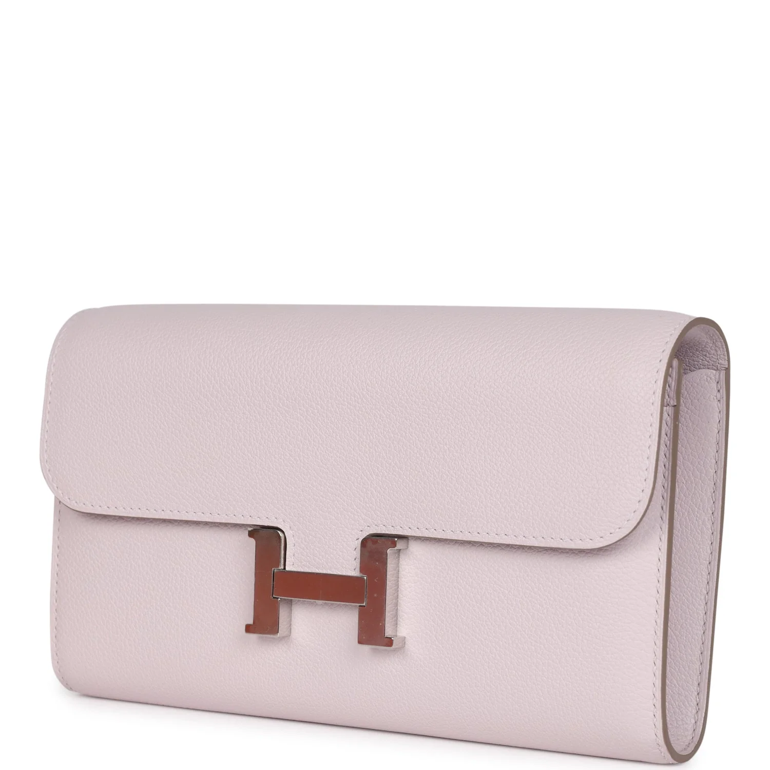 Replicate Hermes Constance Wallet To Go Mauve Pale Evercolor Palladium Hardware(1:1 replica)
