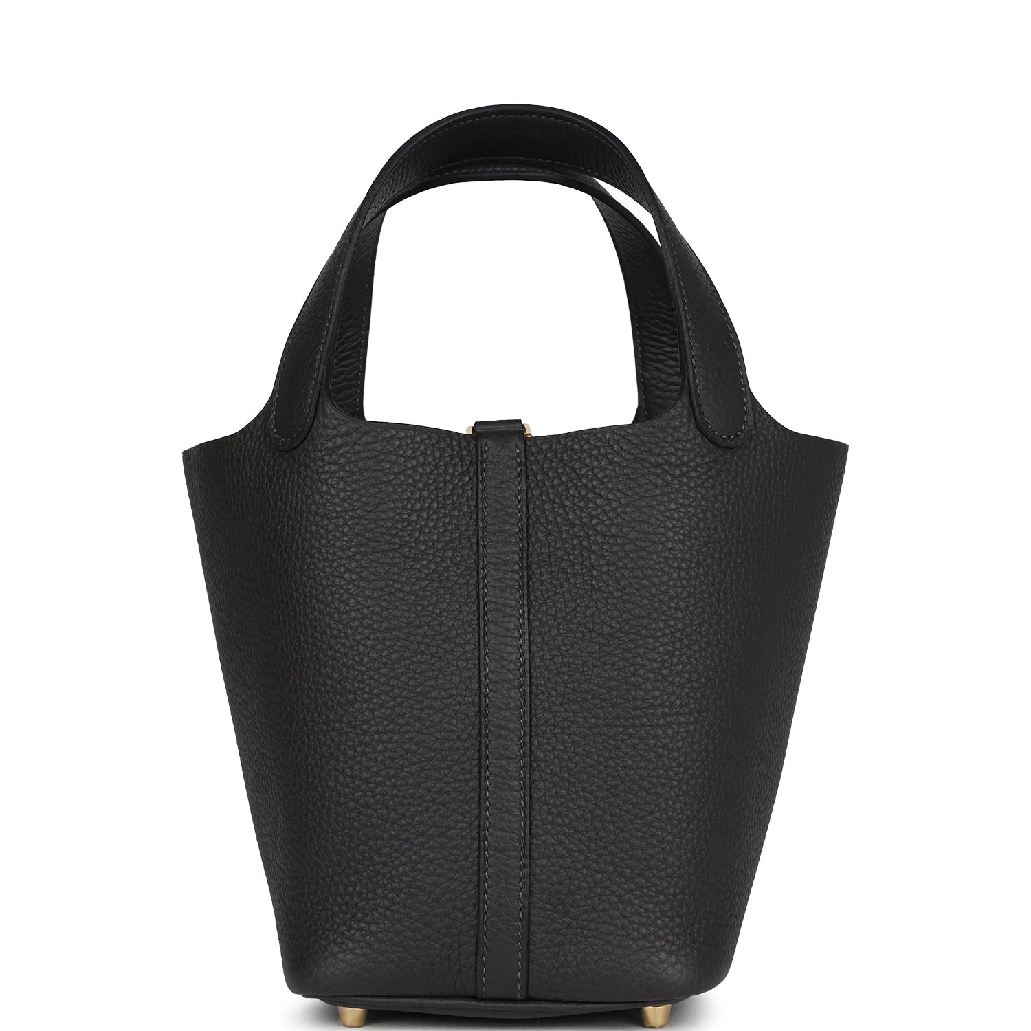 Replicate Hermes Picotin Lock 18 Dark Bronze Clemence Gold Hardware(1:1 replica)