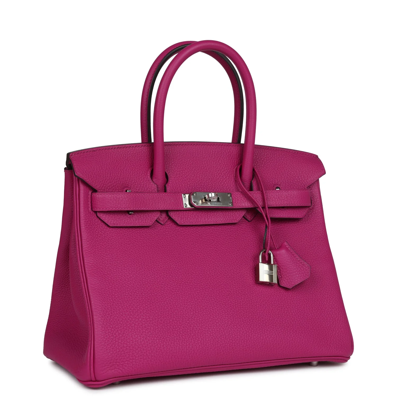 Replicate Hermes Birkin 30 Rose Pourpre Togo Palladium Hardware(1:1 replica)