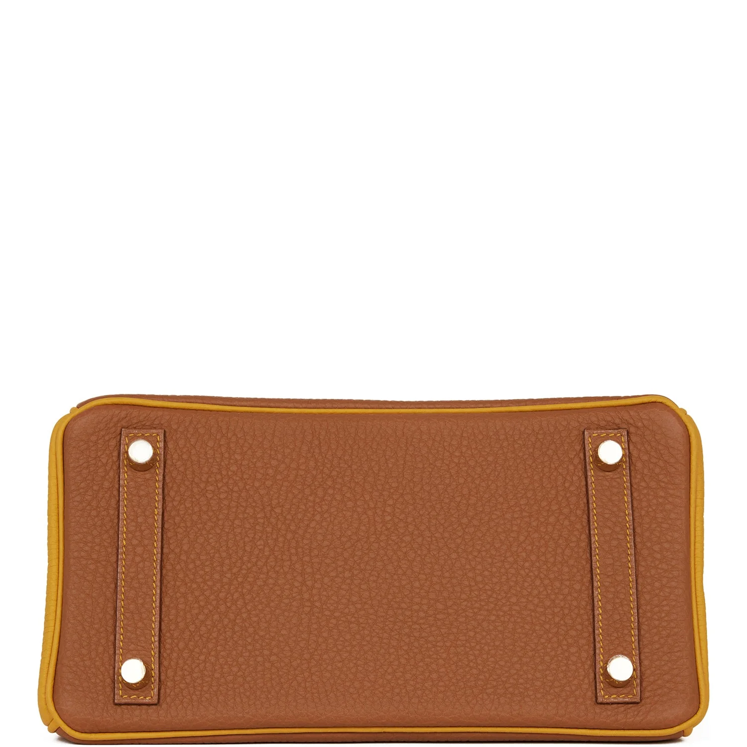 Replicate Hermes Special Order (HSS) Birkin 25 Gold and Jaune Ambre Togo Brushed Gold Hardware(1:1 replica)