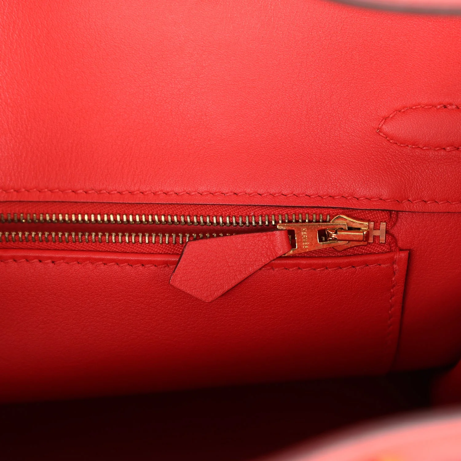 Replicate Hermes Birkin 25 Rouge Tomate Swift Gold Hardware(1:1 replica)