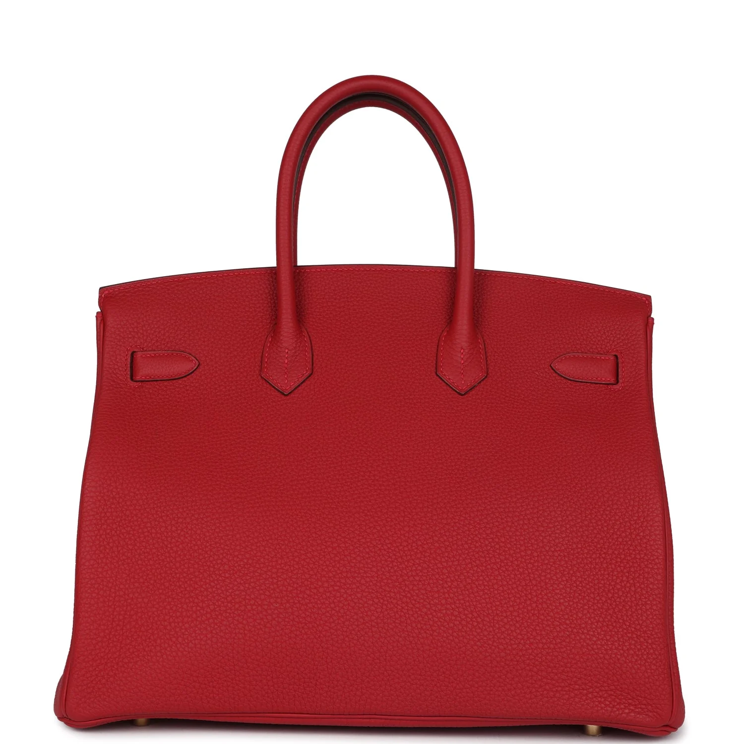 Replicate Hermes Birkin 35 Rouge Casaque Togo Gold Hardware(1:1 replica)