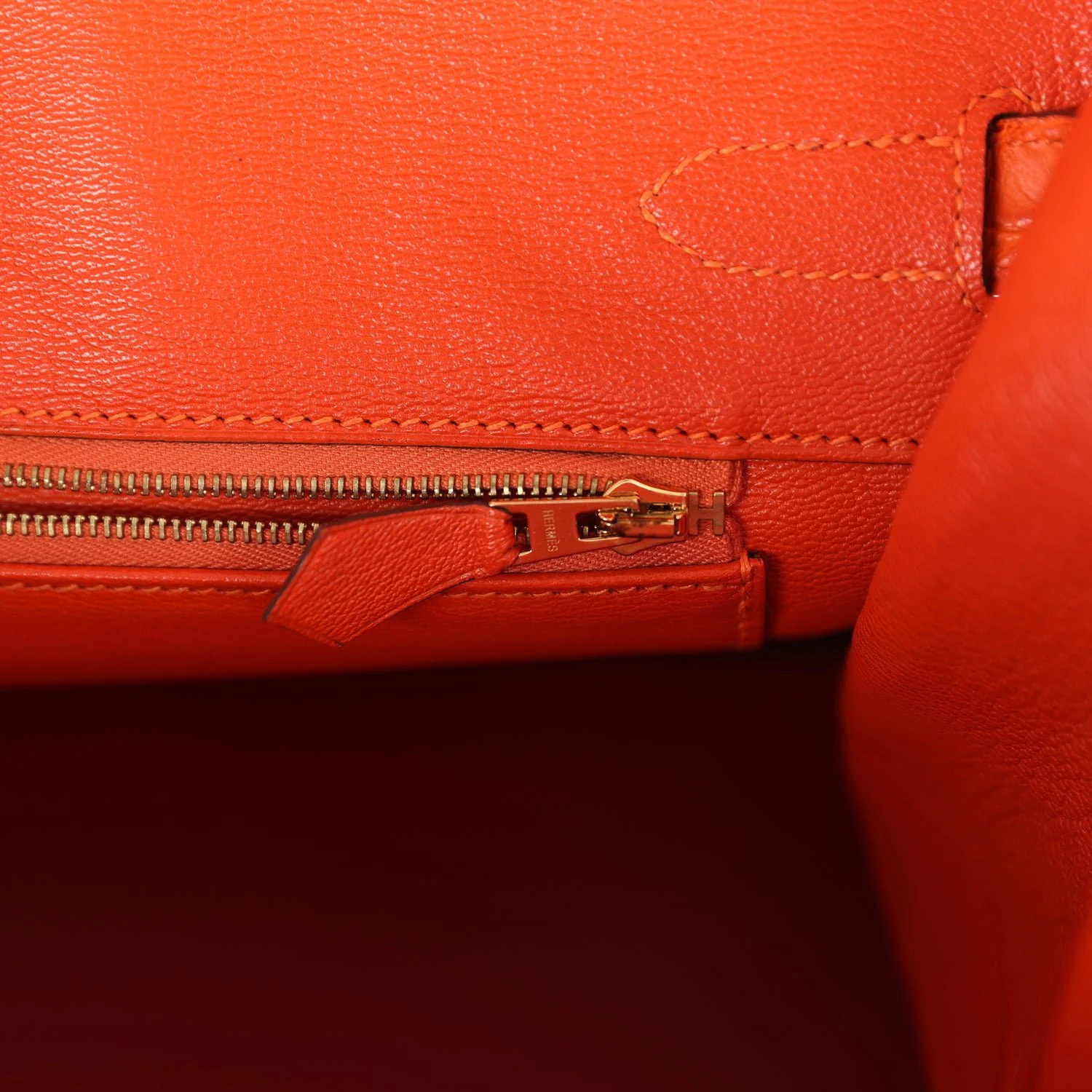 Replicate Hermes Birkin 35 Feu Matte Alligator Gold Hardware(1:1 replica)