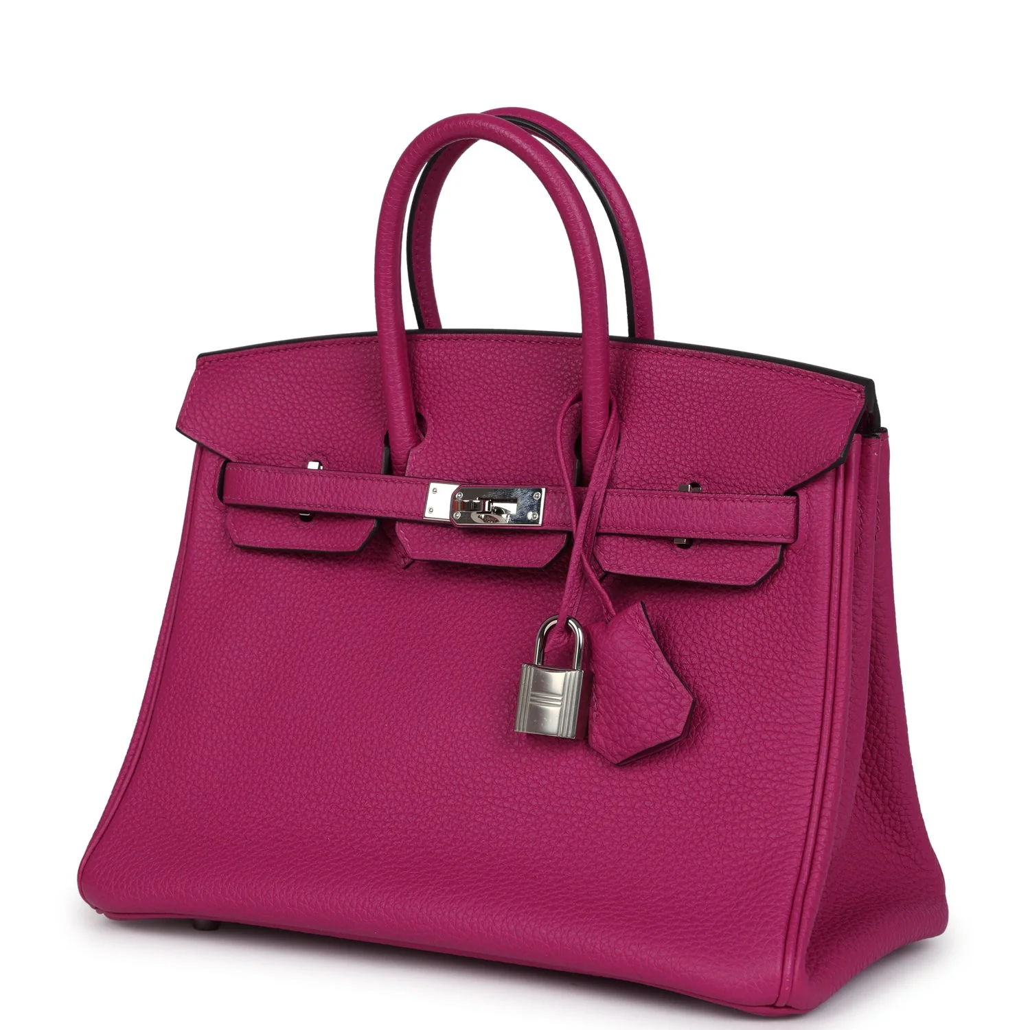 Replicate Hermes Birkin 25 Rose Pourpre Togo Palladium Hardware(1:1 replica)