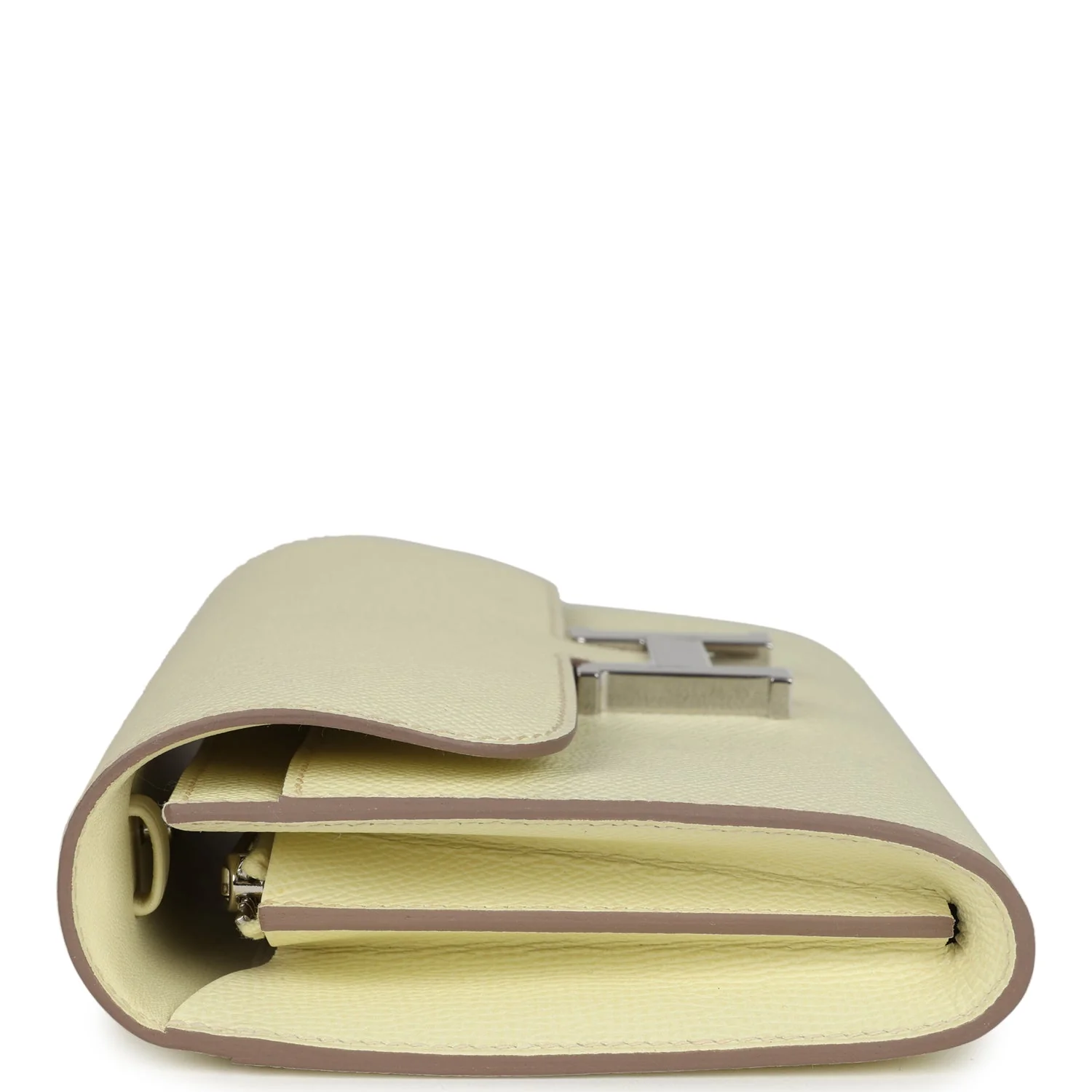 Replicate Hermes Constance Wallet To Go Jaune Milton Epsom Palladium Hardware(1:1 replica)