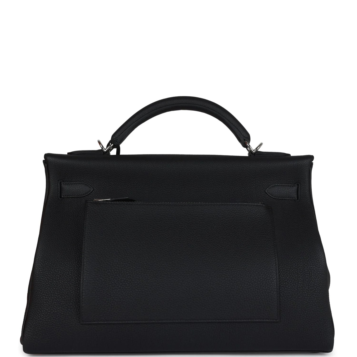 Replicate Hermes Kelly 42 Maxi Black Togo Palladium Hardware(1:1 replica)