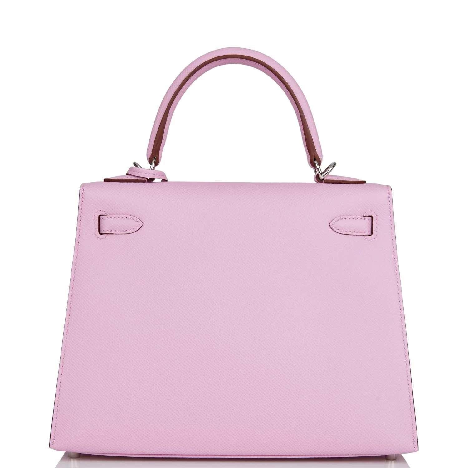 Replicate Hermes Kelly Sellier 25 Mauve Sylvestre Epsom Palladium Hardware(1:1 replica)
