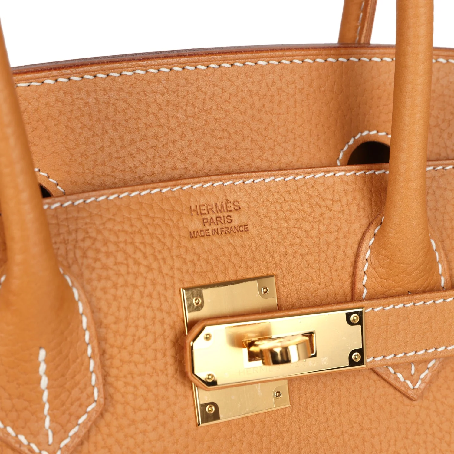 Replicate Hermes Birkin Sellier 30 Naturel Sable Vache Naturel Graine Gold Hardware(1:1 replica)