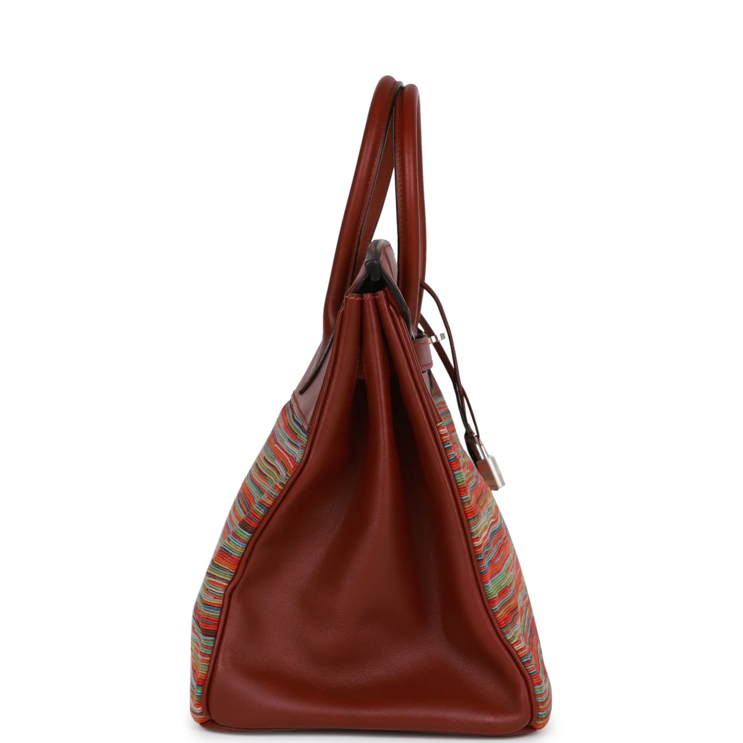 Replicate Hermes Birkin 35 Vibrato Rouge H Boxcalf Palladium Hardware(1:1 replica)