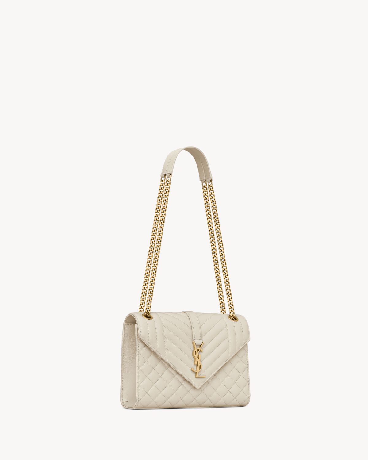 Replicate YSL Envelope Medium in Quilted Grain De Poudre Embossed Leather(1:1 replica)