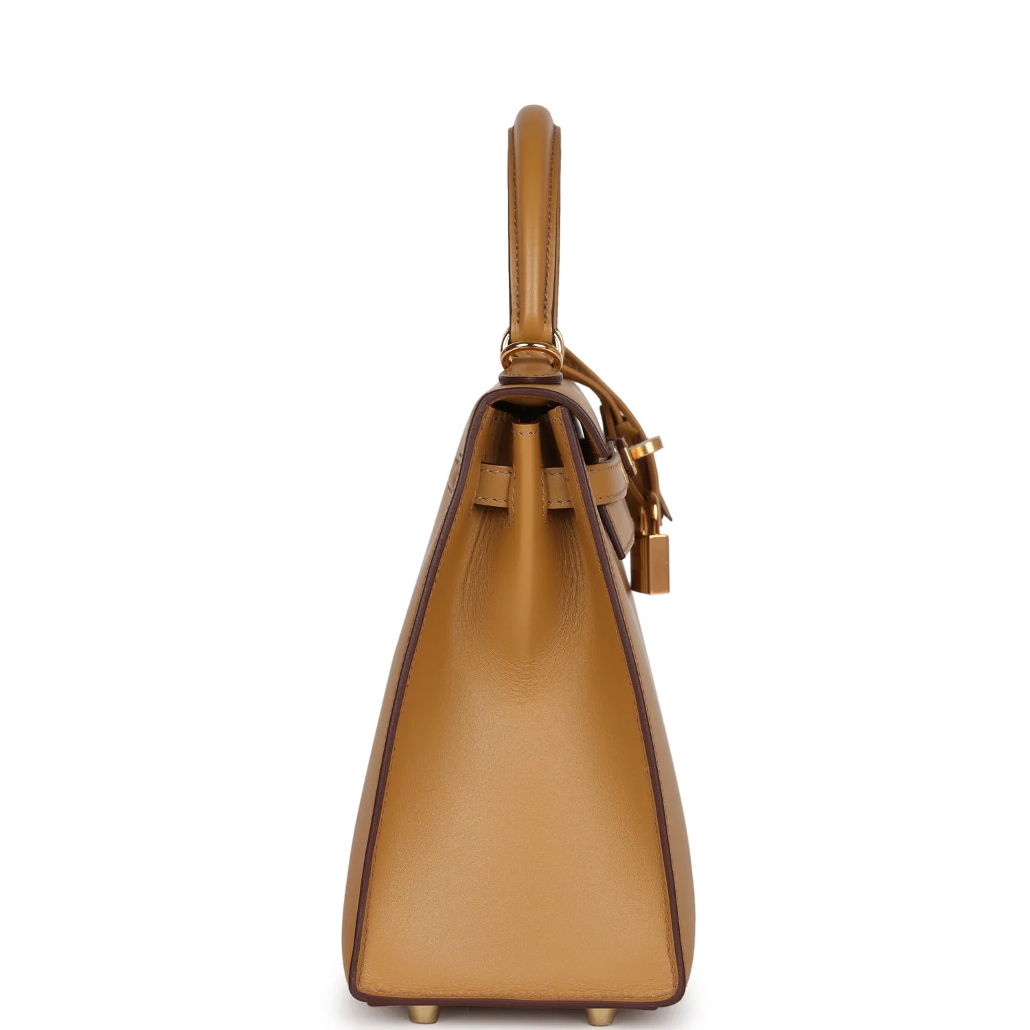 Replicate Hermes Kelly Sellier 25 Poussi��re Tadelakt Gold Hardware(1:1 replica)