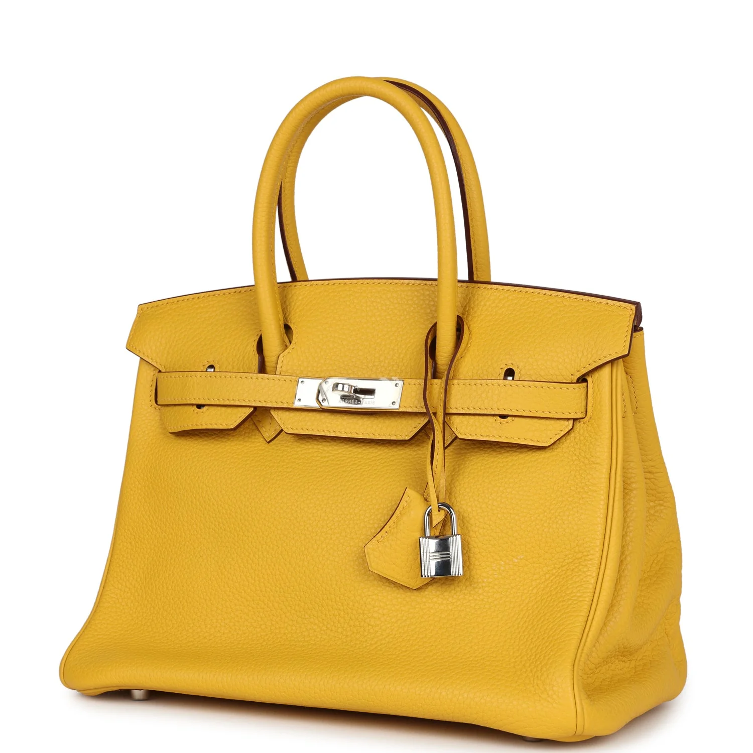 Replicate Hermes Birkin 30 Soleil Clemence Palladium Hardware(1:1 replica)