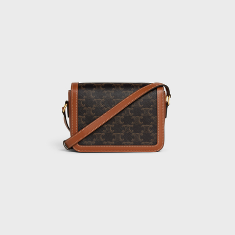 Replicate TEEN TRIOMPHE BAG IN TRIOMPHE CANVAS AND CALFSKIN TAN(1:1 replica)