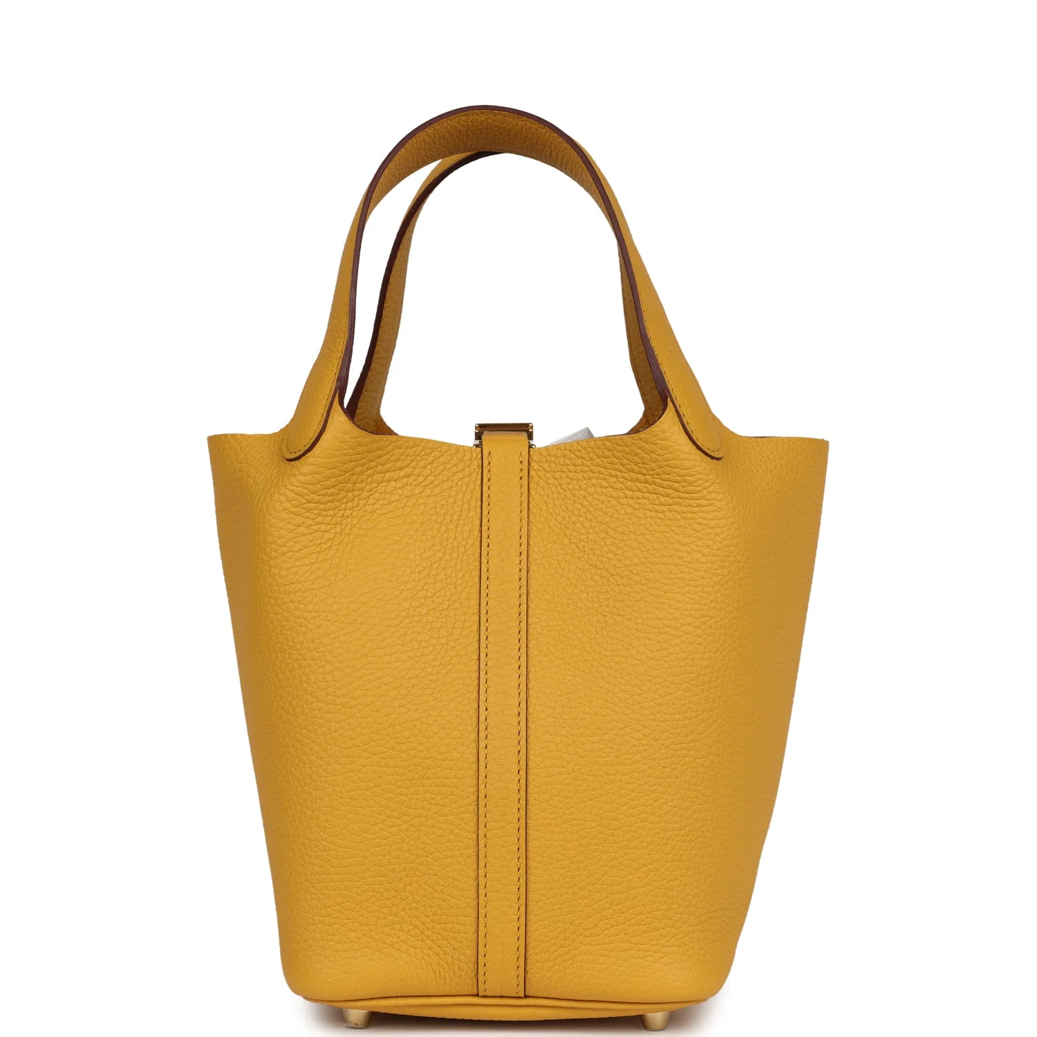 Replicate Hermes Picotin Lock 18 Jaune Ambre Clemence Gold Hardware(1:1 replica)