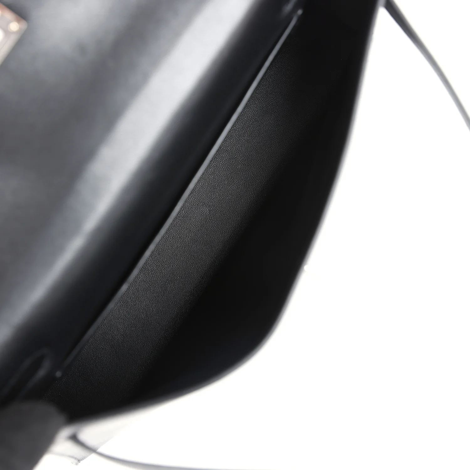 Replicate Hermes Kelly Elan Black Chevre Chamkila Palladium Hardware(1:1 replica)