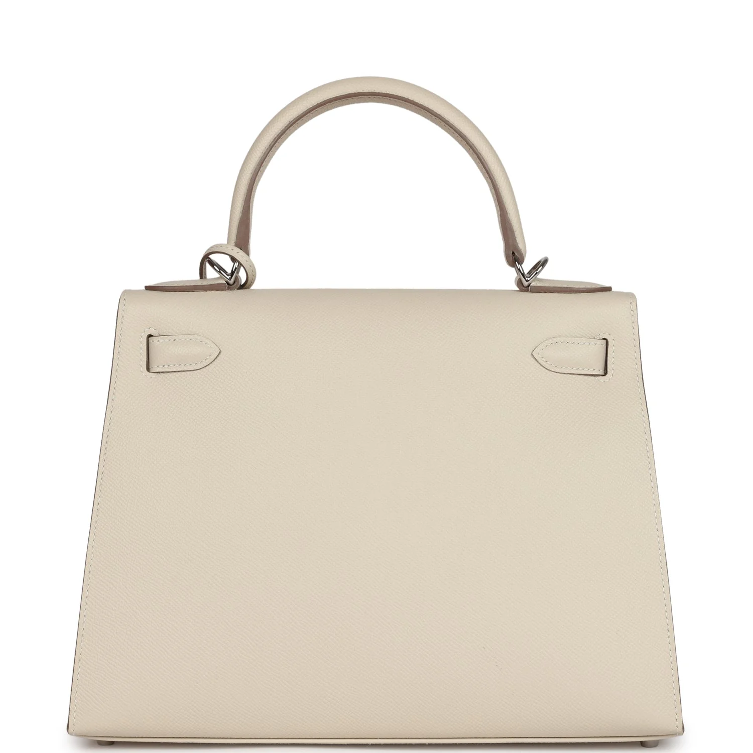 Replicate Hermes Kelly Sellier 28 Craie Epsom Palladium Hardware(1:1 replica)