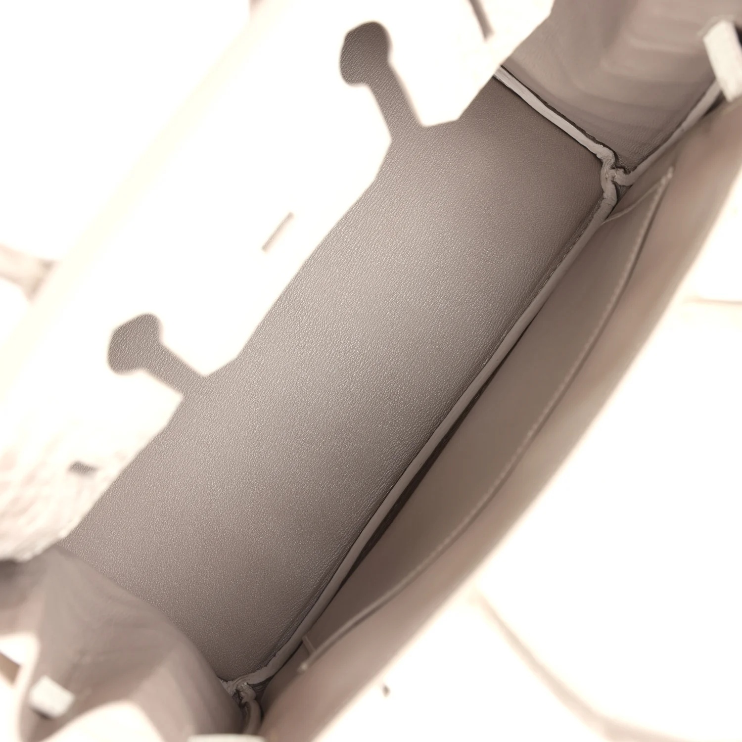 Replicate Hermes Birkin 30 Himalaya Niloticus Crocodile Palladium Hardware(1:1 replica)