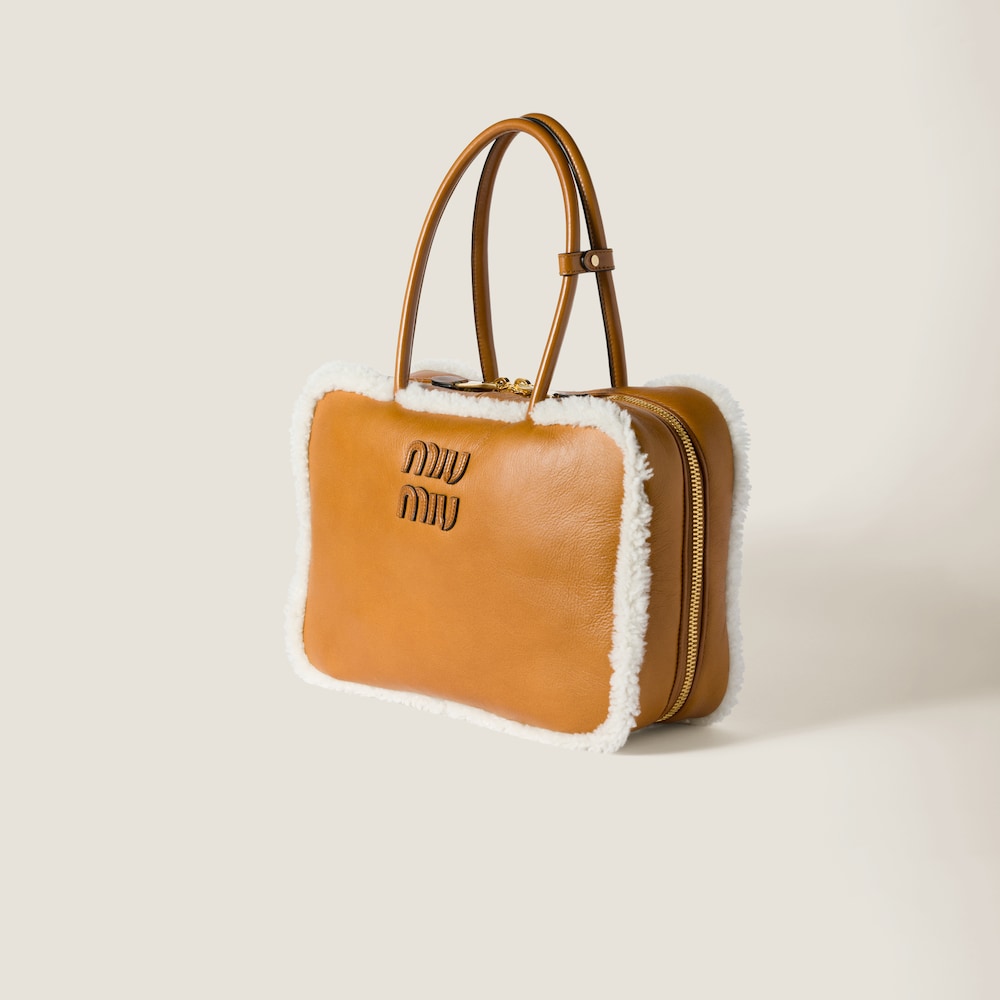 Replicate Beau shearling top-handle bag(1:1 replica)