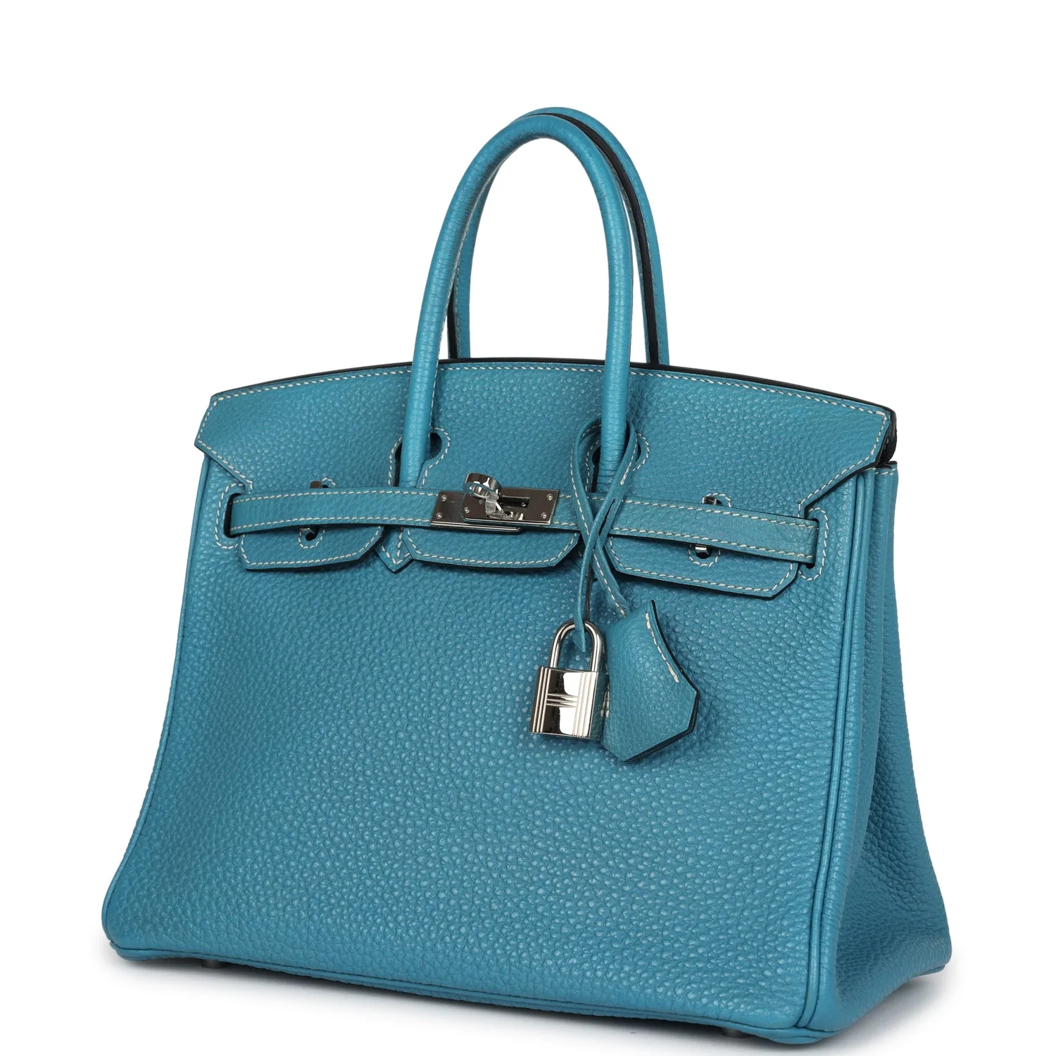 Replicate Hermes Birkin 25 Blue Jean Togo Palladium Hardware(1:1 replica)