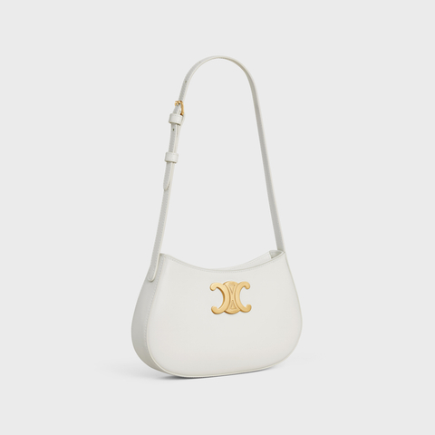Replicate MEDIUM TILLY BAG IN SHINY CALFSKIN WHITE(1:1 replica)
