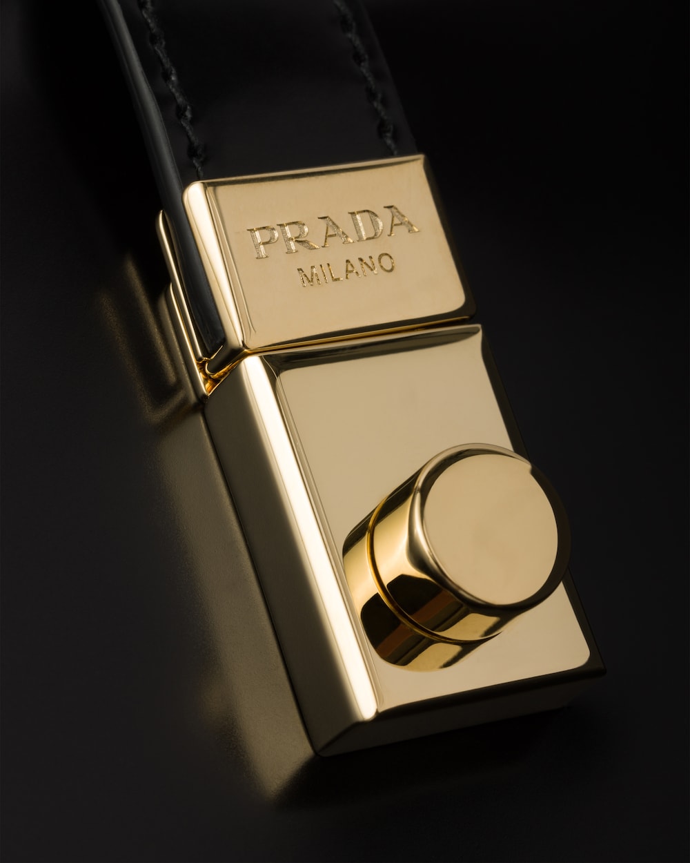 Replicate Prada Cleo Brushed Leather Shoulder Bag With Clasp Closure(1:1 replica)